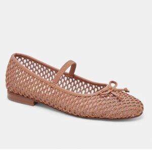 Dolce Vita CARIN RAFFIA BALLET FLATS CIDER RAFFIA Size 9